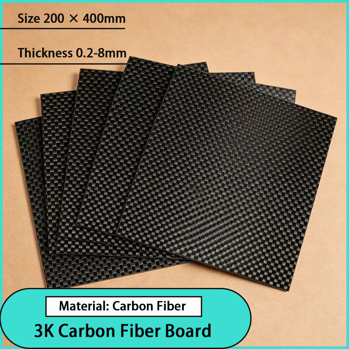 Sports Equipment Used - Tablero de fibra de carbono 3K