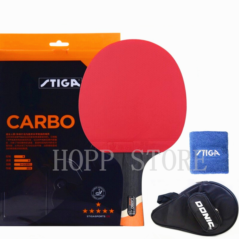 Badminton Racket Carbon - Raqueta de tenis de mesa STIGA,