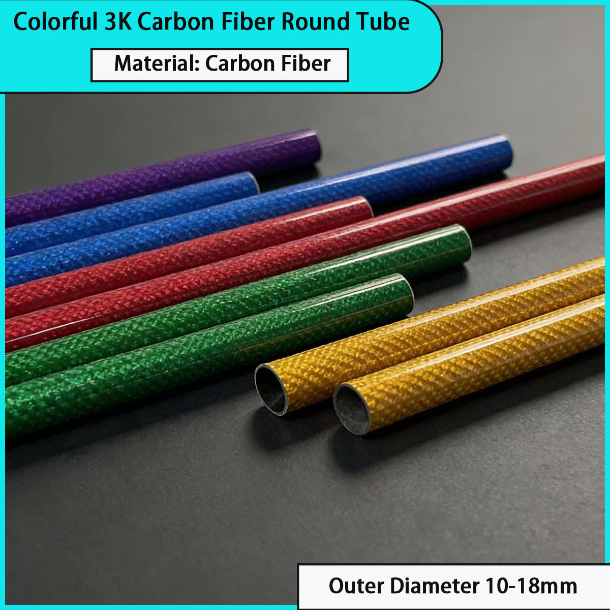 Tubo redondo de fibra de carbo - Sports Equipment Used reseña y precio