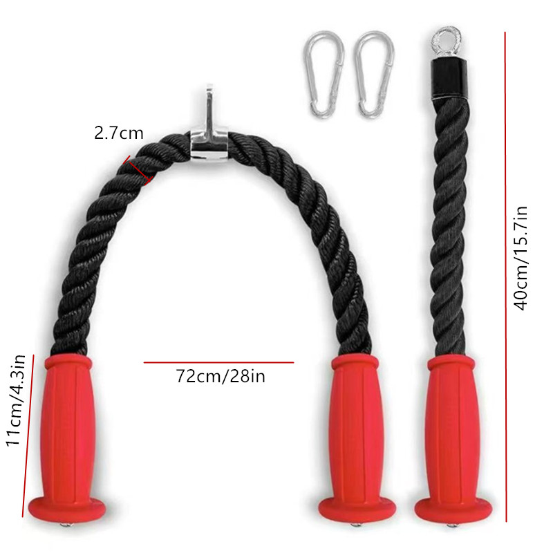 Cuerdas ergonómicas para tríce - Sports Equipment At Home reseña y precio