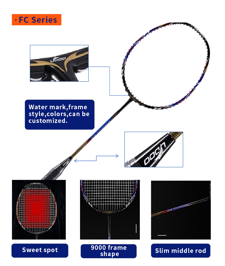 Raqueta de bádminton G5 grip d - Badminton Racket Carbon reseña y precio