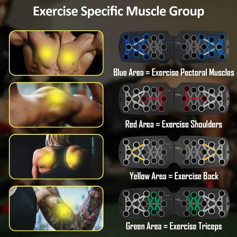 Tabla de flexiones plegable co - Sports Equipment At Home reseña y precio